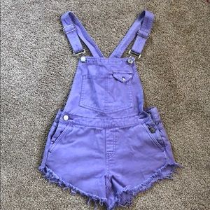 Lavender overalls